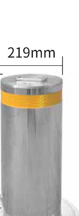 Stainless steel automatic lifting column bollard