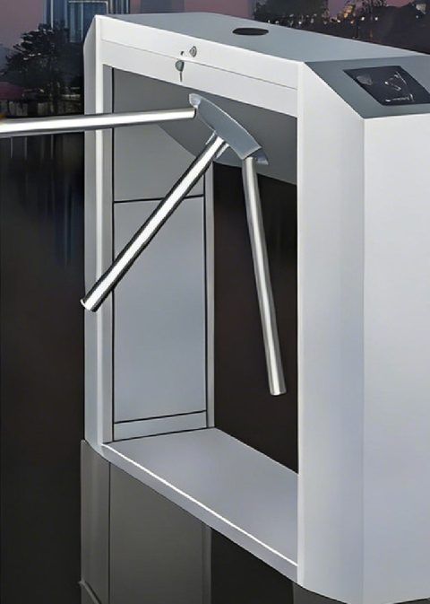 Stainless steel pedestrian tripod turnstile gate