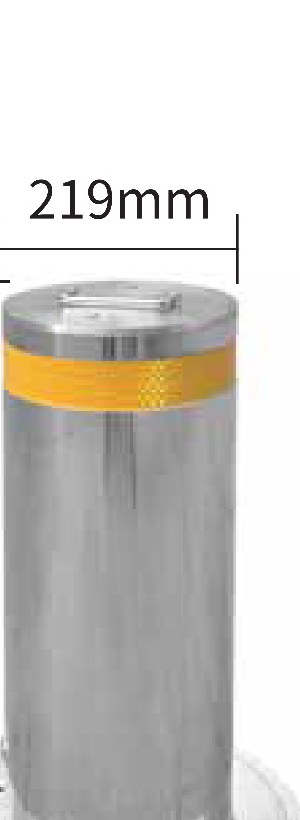 Stainless steel automatic lifting column bollard